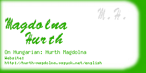 magdolna hurth business card